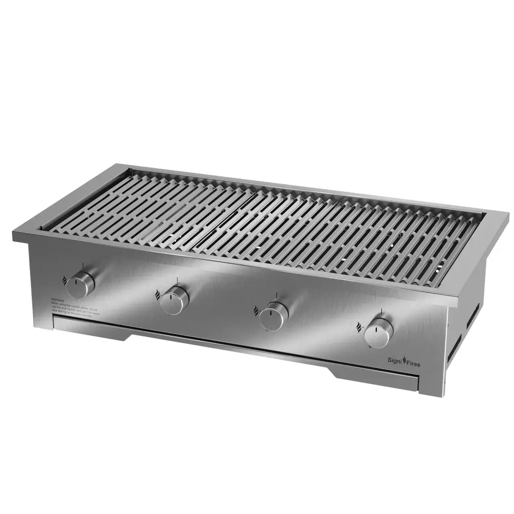 Gas Braai, Stainless Steel, 4 Sizes - MultiFire - Fireplace Specialists