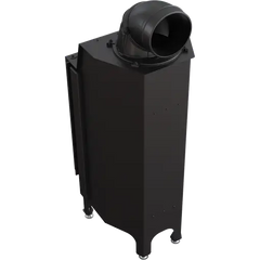 built-in, closed-combustion fireplace