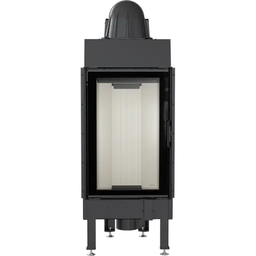 built-in, closed-combustion fireplace