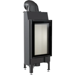 built-in, closed-combustion fireplace