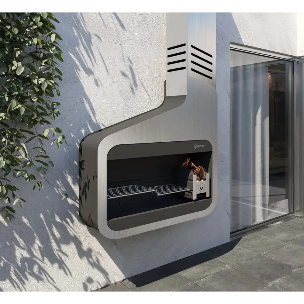 Wall Mounted Stainless Steel Braai