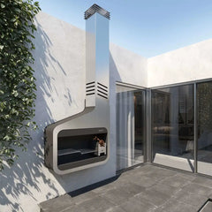 Wall Mounted Stainless Steel Braai