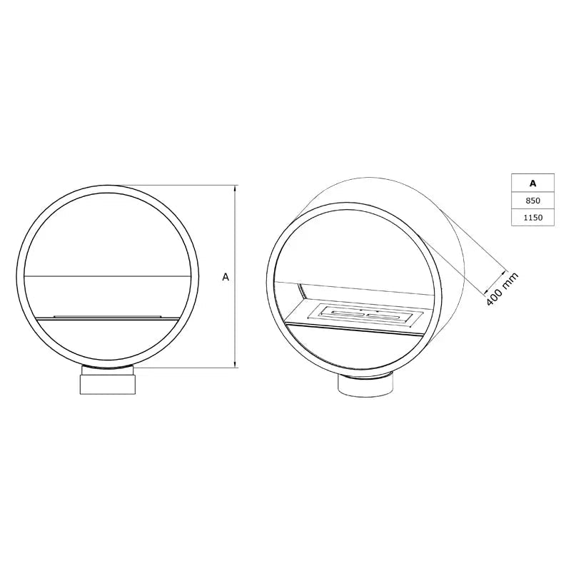 Pendulum Flueless Gas Fireplace - Gas Fireplace