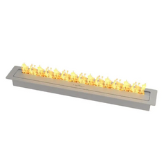 Slimline Bio Fuel Fireplace, Stainless Steel
