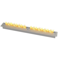 Slimline Bio Fuel Fireplace, Stainless Steel