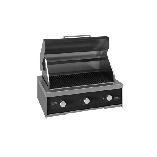 Three One Six Gas BBQ - 770mm / Stainless Steel with Black