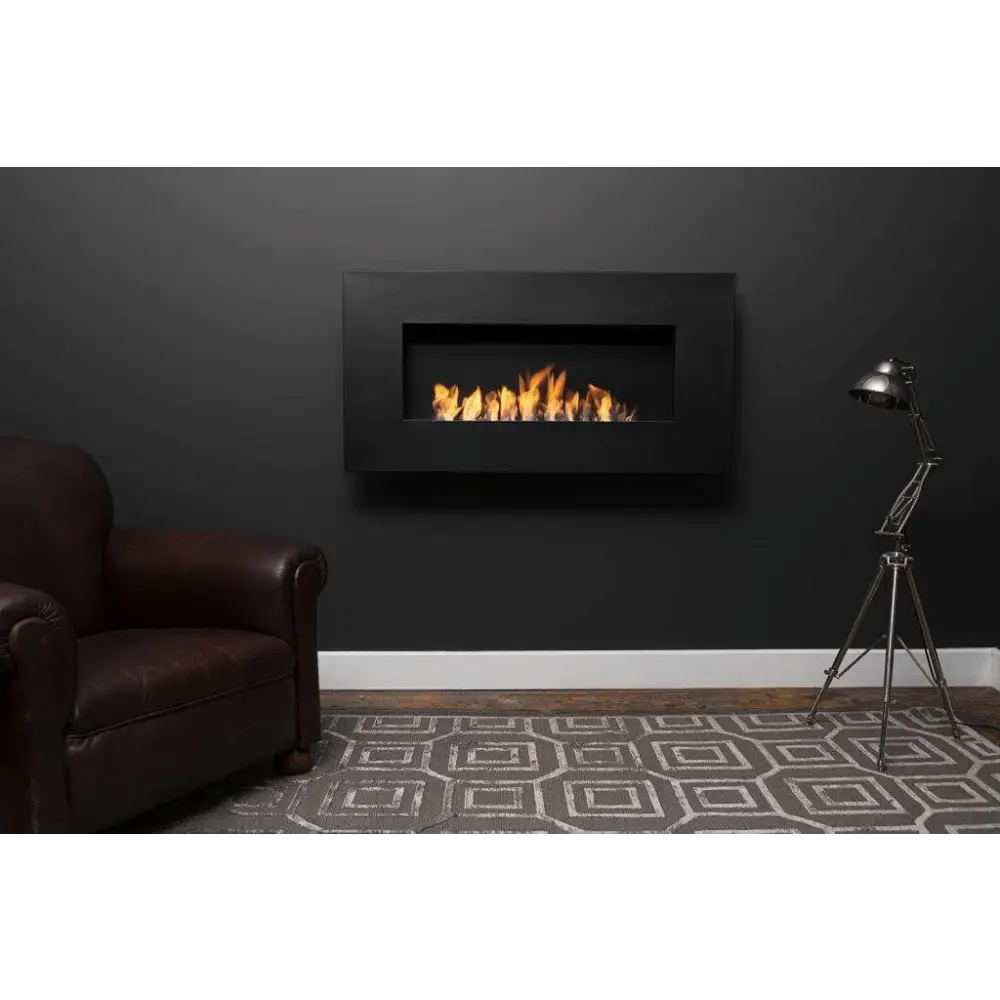 Wall Mounted Bio Fuel Fireplace, Built-In