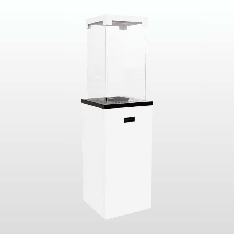 Kratki - Patio Light Gas Fireplace - White