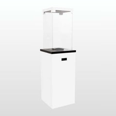 Kratki - Patio Light Gas Fireplace - White