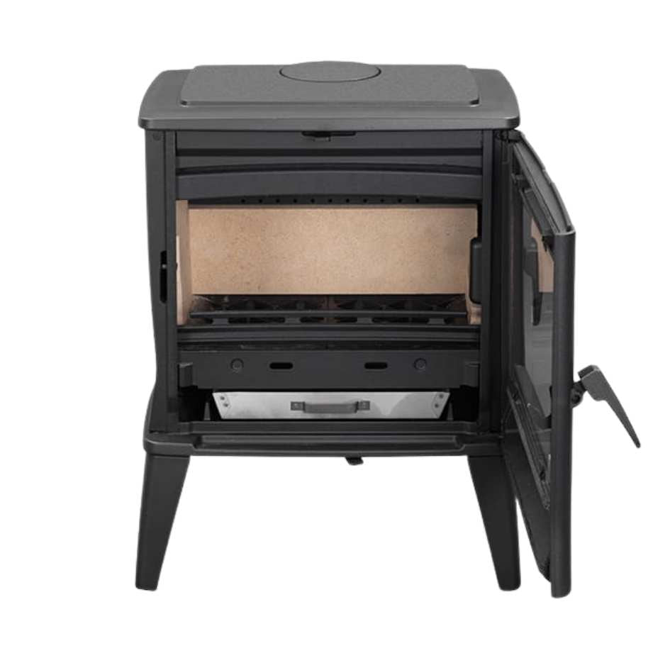 Dovre Tai 45WD Fireplace Door Open