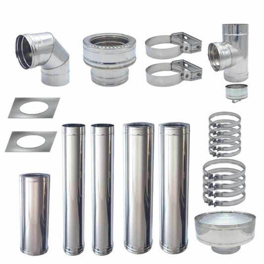 Flue Kit 130mm External