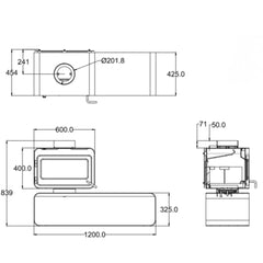 Flamm Cute 1200 Freestanding Fireplace