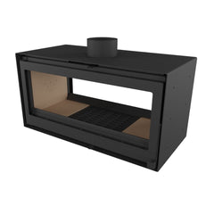 Forge Fires D100 Double Sided Freestanding Fireplace