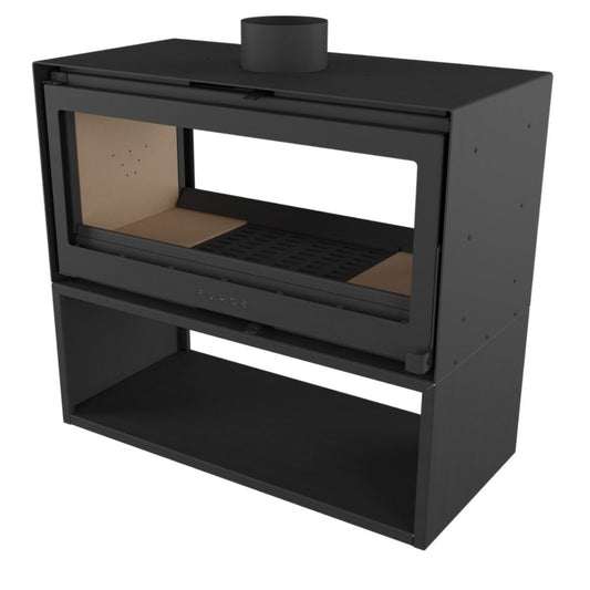 Forge Fires D100 Double Sided Freestanding Fireplace