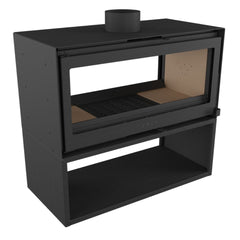 Forge Fires D100 Double Sided Freestanding Fireplace