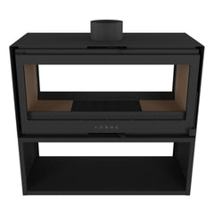 Forge Fires D100 Double Sided Freestanding Fireplace