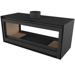 Forge Fires D120 Double Sided Freestanding Fireplace