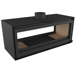 Forge Fires D120 Double Sided Freestanding Fireplace