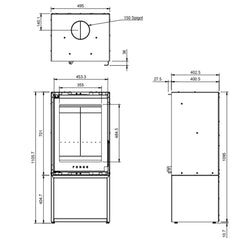 Forge Fires F50 Freestanding Fireplace