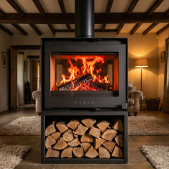 Forge Fires D60 Double Sided Freestanding Fireplace