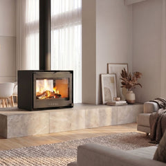 Forge Fires D60 Double Sided Freestanding Fireplace