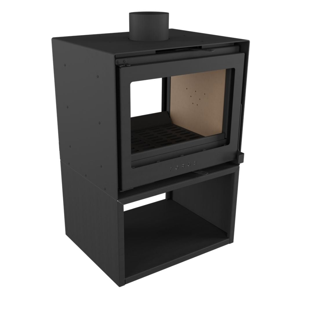 Forge Fires D60 Double Sided Freestanding Fireplace