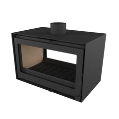 Forge Fires D80 Double Sided Freestanding Fireplace