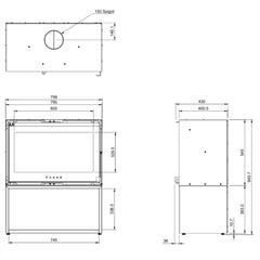 Forge Fires F80 Freestanding Fireplace