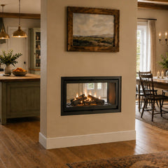 Forge Fires D100 Built-in Double-Sided Fireplace