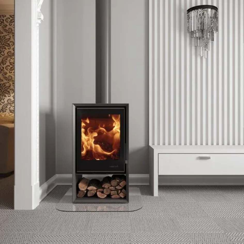 Heeta 500 Log Base Wood Fireplace