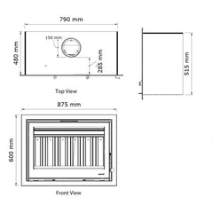 Heeta 800 Wood Fireplace Insert