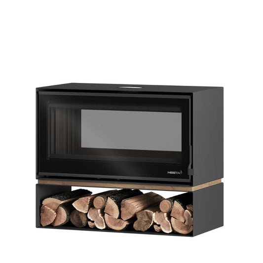 Heeta 950 Oakley Double Sided Log Base Wood Fireplace
