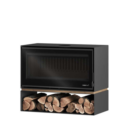 Heeta 950 Oakley Log Base Wood Fireplace