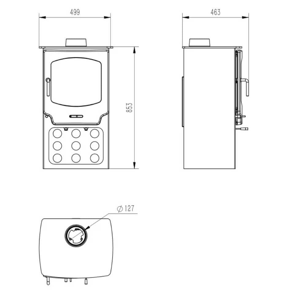 Home Fires R0802 Freestanding Fireplace Specification
