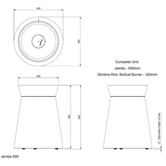 Jembe Biofuel Fire Pit
