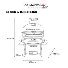 Kamado Jan Gen 4 Junior - Graphite