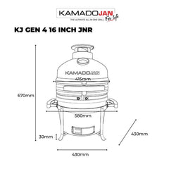 Kamado Jan Gen 4 Junior - Bok Green