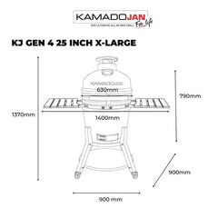 Kamado Jan Gen 4 X-Large - Graphite