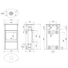 Kratki Bjorn W Fireplace