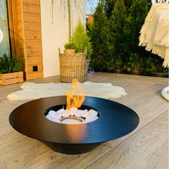 NovaFlame Freestanding Universe Biofuel Fireplace - Black