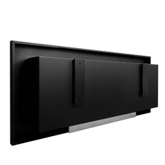 NovaFlame Slimline Hanging Biofuel Fireplace 900x400 - Black - Glass