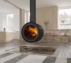 Heeta Pureview 70 Suspended Wood Fireplace 13kW