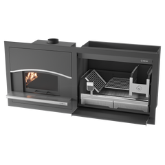 SAFire Pyro Wood Braai with Pizza Oven
