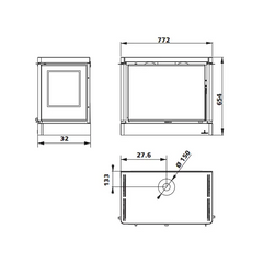 Bronpi Versalles Wall Mount Fireplace