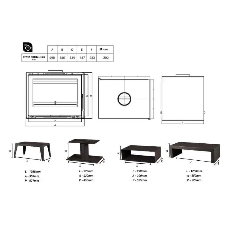 Freestanding Fireplace