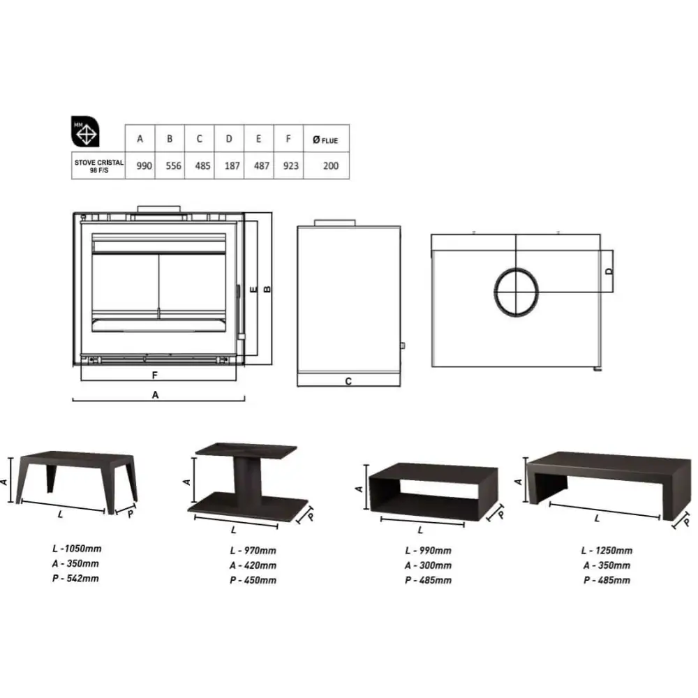 Freestanding Fireplace