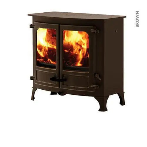 Charnwood - Island II Fireplace, 11kW - Brown