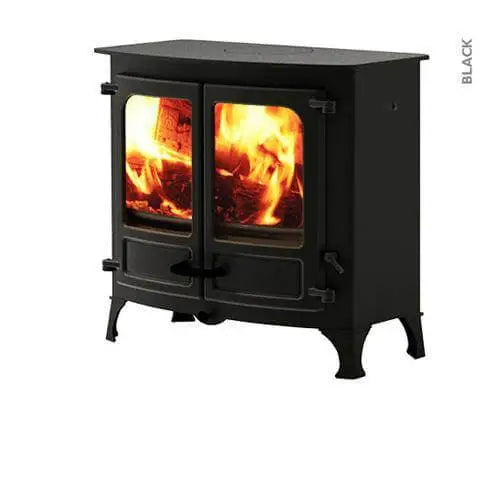 Charnwood - Island II Fireplace, 11kW - Black