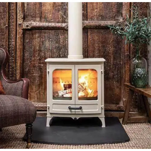 Charnwood Island II - Wood and Multi-Fuel Burning - Cast Iron Fireplace 