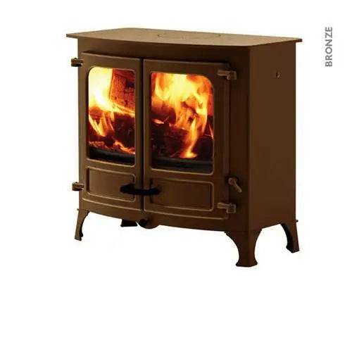 Charnwood - Island III Fireplace, 16kW -Bronze